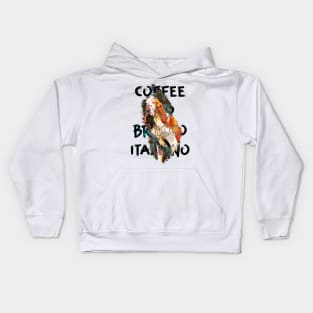 coffee and bracco italiano Kids Hoodie